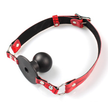 Gute Leder weiche rote Mode Sex Spielzeug für Paare Sex Spiel Bdsm Bondage Ball Gag